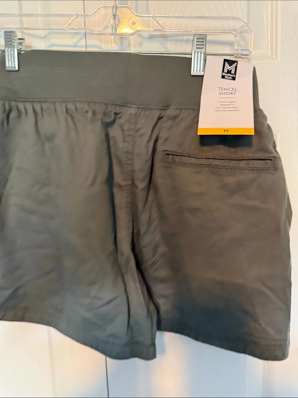 Women's Olive Green Skort with Yellow Side Detail